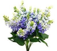 Guagb Arreglo de Plantas Artificiales de plástico de Seda para el hogar, Interiores y Exteriores, jardín, Boda, decoración de jarrón, Flor de dragón Falso, 3 Ramos (Lila)