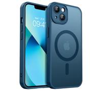 GUAGUA Funda magnética para iPhone 13, apta para MagSafe, protección completa mejorada de la cámara, protección de grado militar de 14 pies, delgada, ultra magnética, a prueba de golpes, translúcida