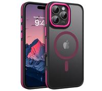 GUAGUA Funda magnética para iPhone 16 Pro Max, funda iPhone 16 Pro Max compatible con MagSafe, Opoco protectora carcasa fina antiarañazos con cristal translúcido a prueba de golpes de 6,9 pulgadas