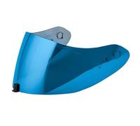 Guajiro - Visera compatible con Scorpion EXO | R1 Evo Air | R1 Carbon Air | 1400 Evo Air | 1400 Carbon Air | 520 Evo Air | 391 | Pantalla Policarbonato reforzado preparado para Pinlock (Azul)