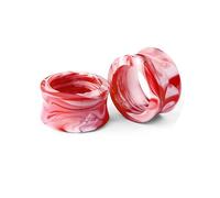 Gualiy 2 pendientes acrílicos, dilatadores de túnel de carne, huecos, redondos, de 14 a 20 mm, para mujeres y hombres, 14mm, Acrílico, Sin piedra preciosa