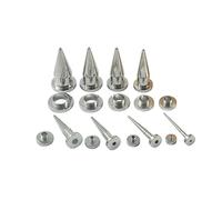 Gualiy 9 aretes de acero inoxidable, dilatadores de oreja de varios tamaños, túneles de 2 a 10 mm, para mujeres y hombres, color plateado