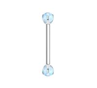 Gualiy Anillos de nariz de titanio para mujer, de plata de 16 g, con ópalo colorido, tragus, hélice, caracola, cartílago, joyería para mujeres y hombres, 1.2x6mmx4mm, Titanio, Ópalo
