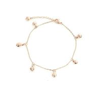 Gualiy Pulsera de tobillo de acero inoxidable, tobilleras con 6 campanas y cadena de pie