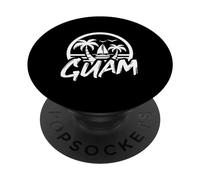 Guam - Chamorro - Islas del Pacífico - Playa del Océano Tropical PopSockets PopGrip Adhesivo