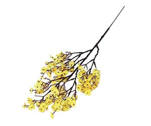 Guangcailun 5 Piezas de Flores Artificiales no tóxicas, duraderas y de bajo Mantenimiento, decoración del hogar, Ramo de Flores Falsas de Seda Gypsophila, Amarillo