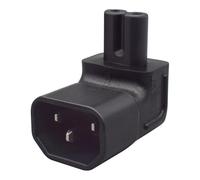 Guangcailun Adaptador de Corriente IEC320 C14 a C7, conexión de Alto Rendimiento 5 A y 10, Conector Macho C14 Hembra C7, Conector Macho Ligero 3 Pines, 8, Hembra.