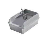 Guangcailun Arena para Gatos fácil de Limpiar, antibacteriana, para Gatos pequeños y Grandes, Color Gris Claro y M, Gris Claro, Metro