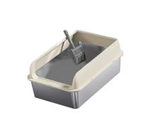 Guangcailun Arena para Gatos fácil de Limpiar, antibacteriana, para Gatos pequeños y Grandes, Color Gris Claro y M, Caqui, l