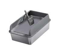 Guangcailun Arena para Gatos fácil de Limpiar, antibacteriana, para Gatos pequeños y Grandes, Color Gris Claro y M, Gris Oscuro, l