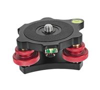 Guangcailun Base niveladora de Tres Ruedas con función de Ajuste precisión Nivelación del Cabezal del trípode en fotografía Nivelador cámara rápido y práctico Base trípode Cámara DSLR