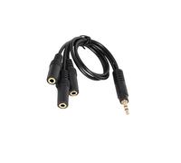 Guangcailun Cable divisor de audio de 5 mm macho a 3,5 mm hembra que conecta auriculares para compartir música entre varios usuarios. Cable extensión divisor audio para auriculares.