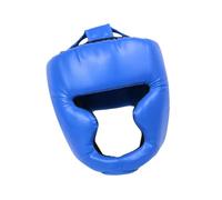 Guangcailun Casco de Boxeo, Equipo de Entrenamiento, Protector de Cabeza, Equipo de protección, Transpirable, Kickboxing, asegura una Cabeza Fuerte Durante el Combate, de Combate, Azul, Adulto