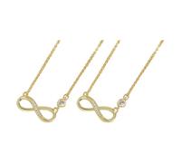 Guangcailun Collar de cadena de 2 piezas, fácil de limpiar para un mantenimiento sin esfuerzo, resistente, para mujer, con corazón de plata, joyería de plata, color dorado, 2 * 1, collares