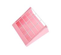 Guangcailun Comedero Colgante Premium para heno, comedero de Acero Resistente para Conejos, cobayas, Alfalfa y Otras Hierbas. Suministros de plástico para comederos Jaula, Rosa, 22.3 x 20.5 x 9 cm