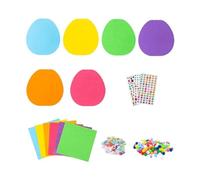 Guangcailun Divertidas actividades para el hogar con un pollito de conejo de Pascua y kits bricolaje para desarrollar habilidades artísticas e interacción familiar. Kits manualidades Pascua para niños