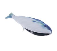 Guangcailun Estuche para cosméticos con diseño de pez Azul, pez Rojo y Globo, Muy Resistente, con Cremallera, para Maquillaje y lápices, Estuche Organizador.