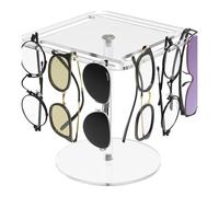 Guangcailun Expositor de Gafas Giratorio de 360 Grados para Vitrina de Gafas, Expositor Giratorio de acrílico, Almacenamiento de Gafas de Sol, B
