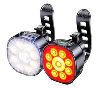 Guangcailun Ilumina tus aventuras con Luces Para Bicicleta Luces para Bicicleta Delanteras y Traseras Cambia fácilmente entre los modos de haz puntual y de
