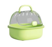 Guangcailun Jaula de Viaje para hámsteres, hámsteres Enanos, Hurones, erizos y Chinchillas. Espaciosa y fácil de Mover. Transparente y portátil, Verde, 20x18x16cm