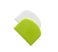 Guangcailun Juego de 2 raspadores de Blancos y Verdes, Herramientas Cocina Ideales para Cortar Pan y Decorar Pasteles. Suministros Cocina plástico. Cortadores Madre.