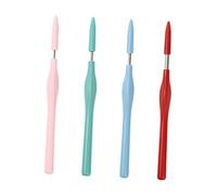 Guangcailun Kit de punzón para costura, juego completo de cuatro agujas diferentes tamaños para diversas técnicas bordado, manualidades, costura, bolígrafo para bordar, mango PP.