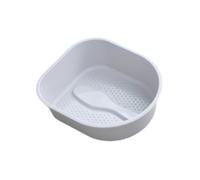 Guangcailun Lavapiés versátil con un cómodo baño portátil para pies, ideal para todas las edades, padres de familia u otras personas mayores. Bañera de gran, Gris, 38.5 x 33 x 11.5 cm