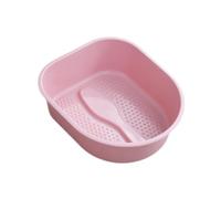 Guangcailun Lavapiés versátil con un cómodo baño portátil para pies, ideal para todas las edades, padres de familia u otras personas mayores. Bañera de gran, Rosa, 38.5 x 33 x 11.5 cm
