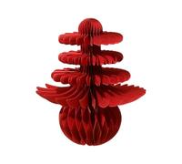 Guangcailun Manualidad de origami rojo para el Festival de los Faroles la Reunión 2025, adorno escritorio del Año Nuevo Lunar chino con estructura 3D, decoración para centro noche, papel