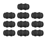 Guangcailun Mejora tu rendimiento en bicicleta con los protectores de gel de silicona BasicSoft RC126. Económicos y compatibles con cables internos cambio/freno, Negro 10 piezas RC 125, 10mm