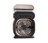 Guangcailun Mini aire acondicionado con ventilador de escritorio, tres velocidades y tres modos de tiempo, muy cómodo. Equipado, negro