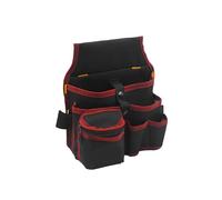 Guangcailun Riñonera de Electricista, compañero fiable para Trabajos de reparación, Bolsa Colgante de Cintura múltiple de poliéster, Kit de Herramientas de Electricista, Borde Rojo