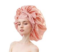 Guangcailun Sombrero de Pelo de satén Sedoso para Todos los Peinados, paño Elegante y Protegido para el Cabello, Sombrero de ala Ancha para el Cabello, pañuelo para la Cabeza, Xueya