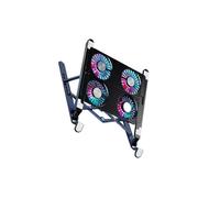 Guangcailun Soporte elevador para portátil con ventilador silencioso que enfría eficientemente el portátil. Se adapta a diferentes portátiles. Su estructura triangular doble es muy estable. Ventilador