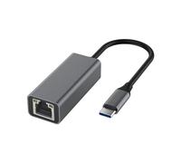 Guangcailun Tarjeta de Red USB de Velocidad para Jugar y descargar fácilmente, proporcionando Acceso Puertos Gigabit Ethernet, Tipo c (Gris)
