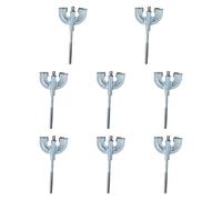 Guangcailun Tensión de batería Tornillos de batería Gancho garra reutilizable Garras bajo Accesorios prácticos profesionales para bateristas profesionales Resistente al desgaste, Plata, M5
