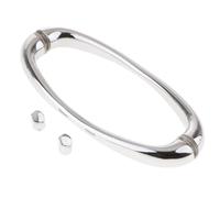 Guangcailun Tirador de puerta de ducha de aleación de zinc, juego de manijas para puerta de vidrio, muy duradero, adecuado para áreas de baño con ducha de vidrio, tirador de