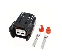 Guangcheng 1-20 Sets 2 Pin FEMHORA AUTOMO APROXIMADA Conector Inyector de Combustible de Combustible Compatible with VW Skoda A6 C5 06A973722 6189-0735 6189-0785 (Package : 10Sets)