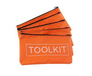 guangzhou 5Pcs Bolsas de Almacenamiento con Cremallera Impermeable Oxford Paño de Herramientas Bolsa de Herramientas Herramientas de Lona Bolsa de Herramientas Naranja