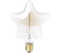 guangzhou Bombilla de luz Decorativa Vintage E27 Estrella/Corazón Bombilla incandescente Bombilla Retro Edison Filamento de tungsteno Bombilla LED Cubierta de Vidrio y portalámparas de Cobre