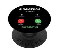 Guangzhou está Llamando y Debo IR a China Viajando PopSockets PopGrip Adhesivo