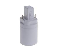 guangzhou G24 a E27 Base de Enchufe Tornillo Lámpara LED Adaptador de Bombilla halógena Convertidor Soporte de lámpara Abs