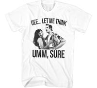 GUANJIE Ace Ventura Pet Detective Gee Let Me Think UMM Sure Men's T Shirt White XXL