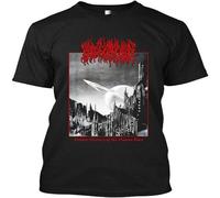 GUANJIE Blood Incantation Hidden History of The Human Race T Shirt Casual Graphic Tees Black M