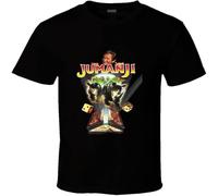 GUANJIE Jumanji Robin Williams Retro Adventure Movie T Shirt Black 3XL
