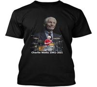 GUANJIE NWT 9799-Charlie Watts Drummer 2021 T Shirt Black M