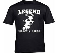GUANJIE Steve Marriott Homage Men T-Shirt The Small Faces Humble Pie Mod Legend 60' Icon Funny t Shirt Black S