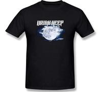 GUANJIE Uriah Heep Living The Dream Men's Basic Short Sleeve T Shirt Black 3XL