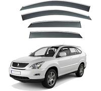 GuanLL Deflectores de Aire para Toyota Harrier MK2-XU30 2004-2013 deflectores Viento Lluvia y Ventanas Laterales techos de Cortavientos Ventana Coche 4 Unidades