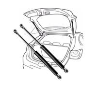 GuanLL Palanca hidráulica del Maletero del automóvil para Ford B-MAX (JK8)/B-MAX Van(JK)(OEM:AV11R406A10AB)-55.4cm,Juego de Dos Piezas Izquierda y Derecha automóviles Soporte del Motor